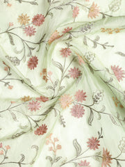 Embroidered Tissue Unstitched Suit With Dupatta