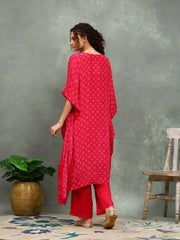 Printed Crepe Kurta With pants