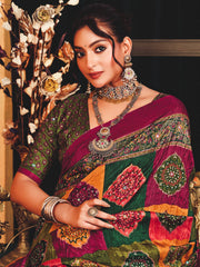 Printed Art Silk Saree