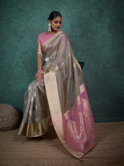 Woven Border Art silk Saree