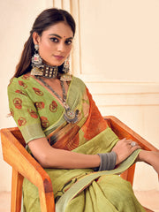 Digital Printed Cotton Saree