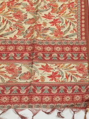 Printed Tussar Saree