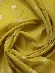 Embroidered Tissue Ustitched Suit With Pant & Dupatta