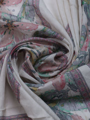 Neck Embroidered Cotton Blend Unstitched Suit With Dupatta