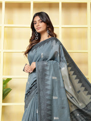 Resham Booti Woven Cotton Saree