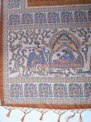 Printed Tussar Silk Saree