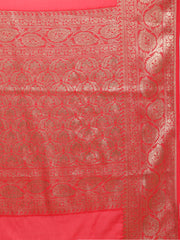 Plain Zari Border Georgette Saree