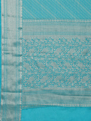 Light Brocade Woven Georgette Saree