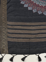 Printed Tussar Saree