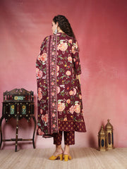Printed Cotton Blend Kurta With Pant & Dupatta