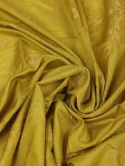 Embroidered Chanderi Sea Green Unstitched Suit With Pant & Dupatta