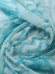 Embroidered Cotton Blend Unstitched Suit With Pant & Dupatta