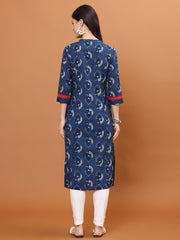 Printed Cotton Blend Kurta