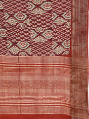 Digital Printed Cotton Blend Woven Saree