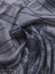 Printed Crepe Unstitched Suit With Dupatta