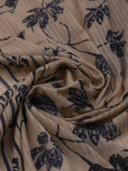 Patch Neck Cotton Blend Unstitched Suit With Dupatta