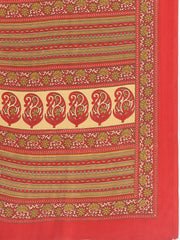 Floral Printed Crepe Woven Saree