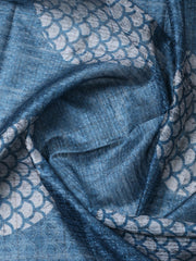 Embroidered Chanderi Unstitched Suit With Pant & Dupatta