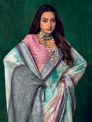 Printed Georgette Saree