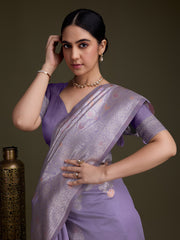 Zari Jaal Woven Art Silk Saree