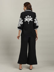 Printed Cotton Blend Kurta With Palazzo