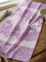 Embellished Cotton Blend Unstitched Suit With Pant & Dupatta