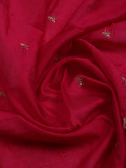 Neck Embroidered Cotton Blend Unstitched Suit With Dupatta