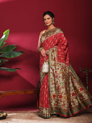 Digital Print Art Silk Saree