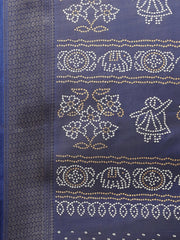 Bandhani Printed Cotton Blend Saree