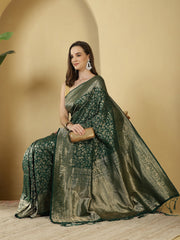 Zaari Jaal Crepe Saree