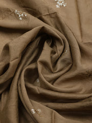 Embroidered Cotton Unstitched Suit With Pant & Dupatta