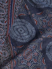 Printed Cotton Blend Unstitched Suit Piece With Dupatta