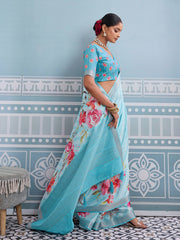 Printed Art Silk Saree