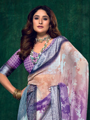 Printed Georgette Saree