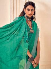 Digital Printed Cotton Saree