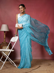 Bandhani Printed Chiffon Saree