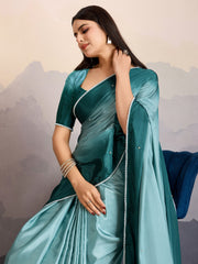 Embroidered Crepe Saree