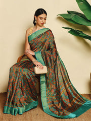 Paisley Printed Art Silk Saree