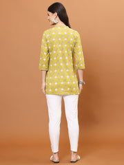 Printed Cotton Blend Short Kurti