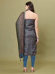 Digital Printed Pashmina Unstitched Suit Piece With Dupatta