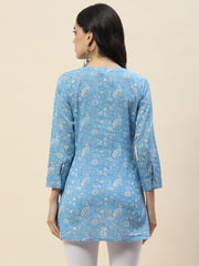 Printed Cotton Short Kurti