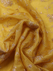 Woven Design Chanderi Unstitched Suit With Pant & Dupatta