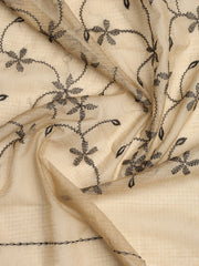 Woven Embroidered Cotton Blend Unstitched Suit With Dupatta