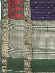 Digital Printed Cotton Blend Woven Saree