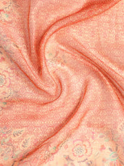 Printed Booti Chanderi Unstitched Suit With Dupatta