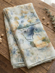 Embroidered Linen Unstitched Suit With Pant