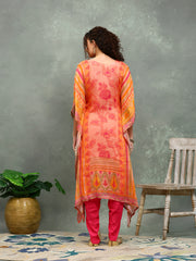 Printed Chinon Kurta With pants