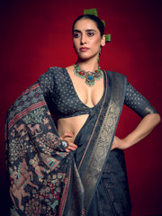 Printed Art Silk Saree