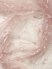 Embroidered Chanderi Unstitched Suit With Pant & Dupatta