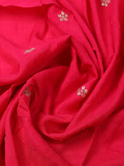 Embroidered Muslin Unstitched Suit With Dupatta